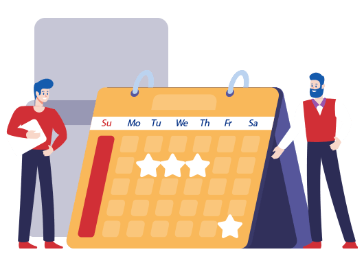 exam schedule illustration